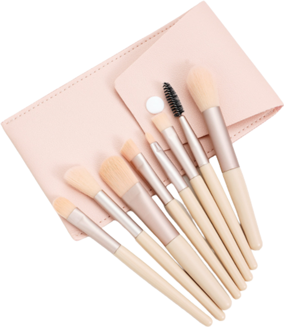 배가랩 메이크업 미니 브러쉬 세트, 포켓브러쉬세트(아이보리), 1개, 아이보리