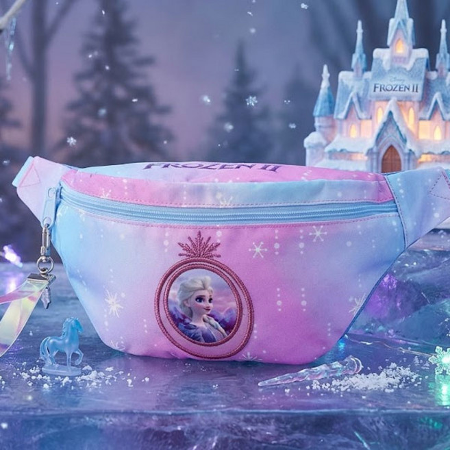 겨울왕국2 엘사 오로라 블링블링 어린이 힙색 웨이스트백 여아외출가방