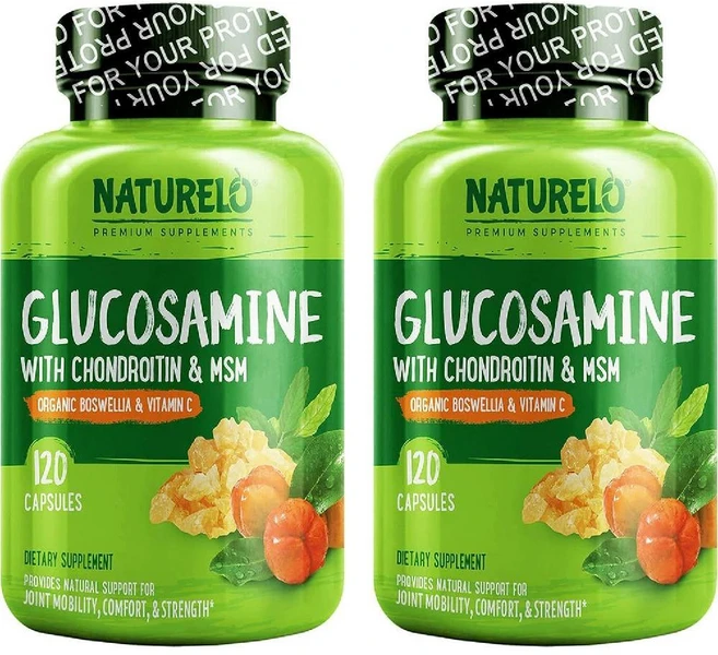 네추렐로 글루코사민 콘드로이친 MSM 보스웰리아 비타민C 함유 캡슐 120정 2팩 - 쿠팡