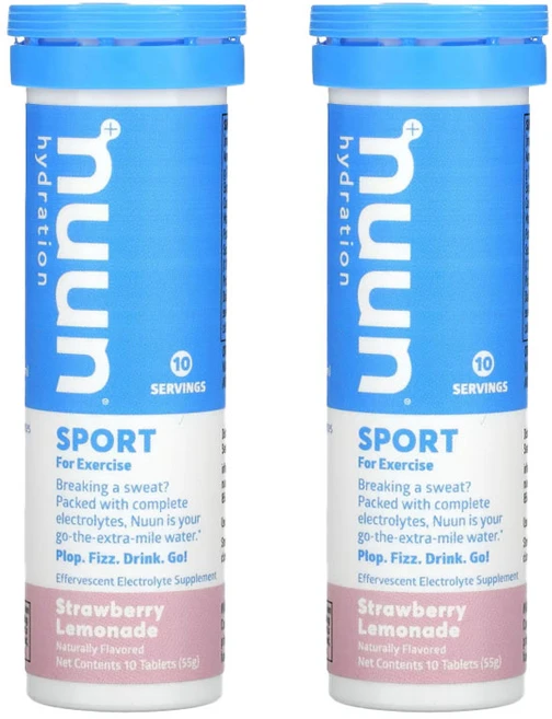 눈하이드레이션 스포츠 전해질 보충 스트로베리 딸리 레몬, 2개, 10정 - 쿠팡