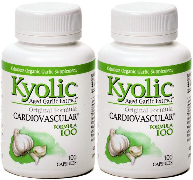 Kyolic 熟成大蒜萃取膠囊, 100顆, 2罐