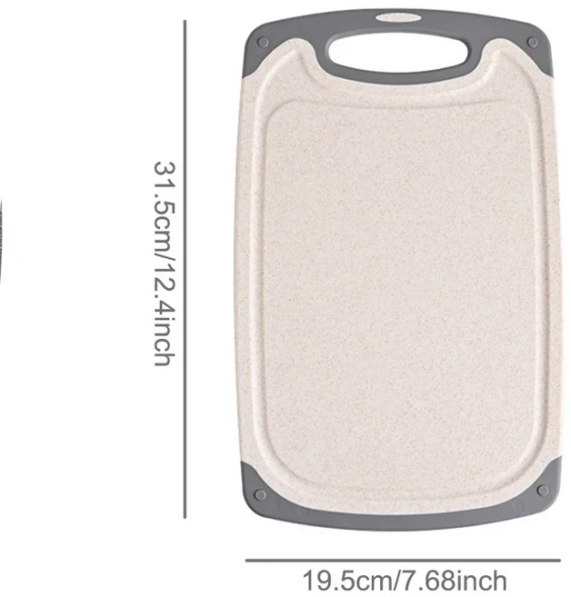 1/3Pcs 커팅 보드 세트 주방 야채 고기 헤비 듀티 직사각형 도마, 02 Khaki-1Pc M