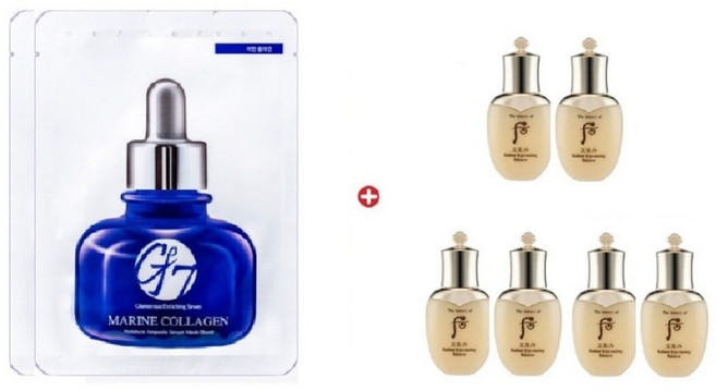 GE7 마스크2매/천기단 화현2종세트각25ml x3세트(밸런스+로션), 25g, 3개