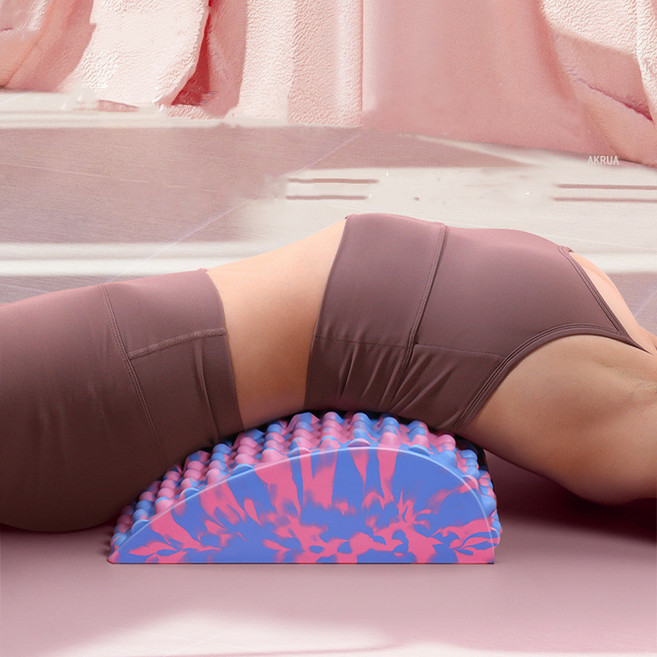 허리마사지기 스트레칭 허리펴 마사지기 등허리안마기 허리펴 간편한 무선 슬리밍케어 마사지기 허리교정기, 컬러