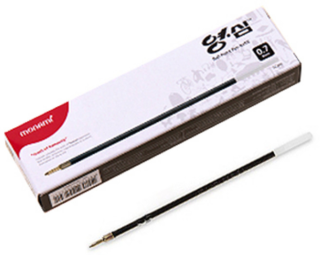 모나미 영심 153볼펜 리필 0.7mm 12입 검정, 2개