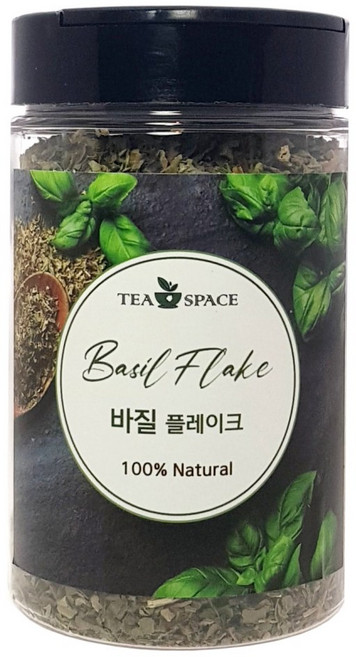 [티스페이스] 천연향신료 바질 플레이크 바질 분말, 60g, 1개