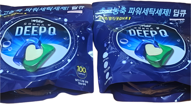 아이러브베베 딥큐 캡슐세제 오션브리즈향 1kg, 100개입, 2개