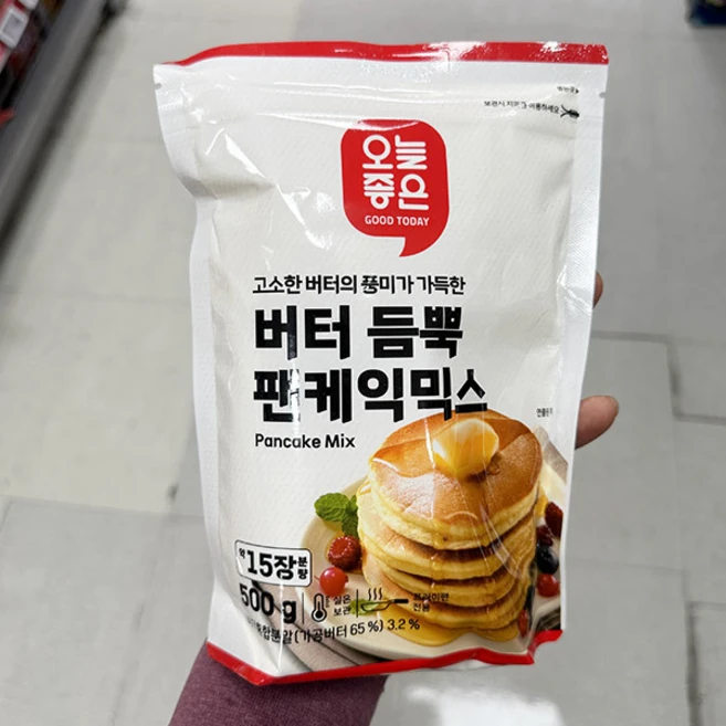 오늘좋은 버터 듬뿍 팬케익믹스, 2개, 500g - 쿠팡