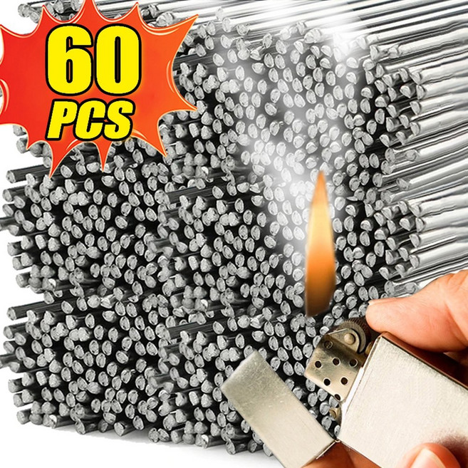 알루미늄 용접봉 와이어 쉬운 납땜 수리 실버 수공구 구리 용접이 만능 스틸 키트, 0PCS, .6mm