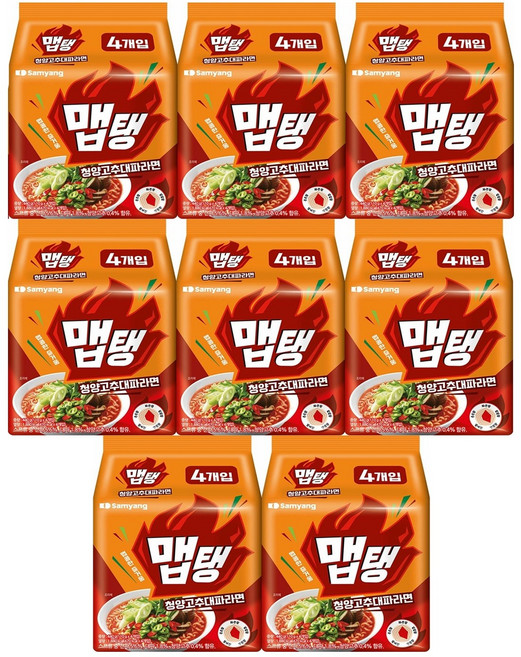 맵탱 청양고추대파라면 110g, 32개
