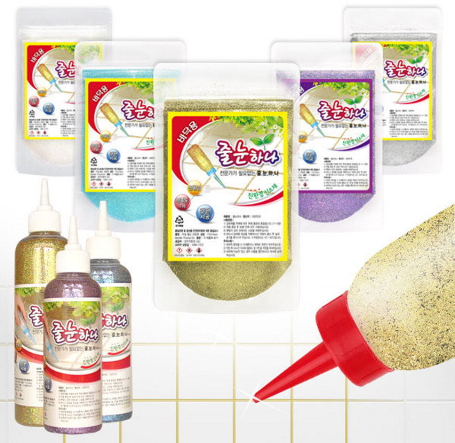 100% 국내생산 셀프줄눈제 욕실리모델링 줄눈 셀프시공 줄눈하나, 1개, 금펄홀로그램, 바닥용