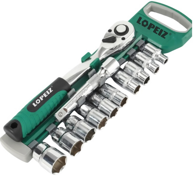 LOPEIZ 로페이즈 복스세트 12종 1/2 휜 복스핸들 라쳇렌치 1/2 복스연결대 복스18mm 육각 렌치 미니 라쳇 세트 복스알 복스 렌치 17인치 스패너복스알17 라쳇, 1개