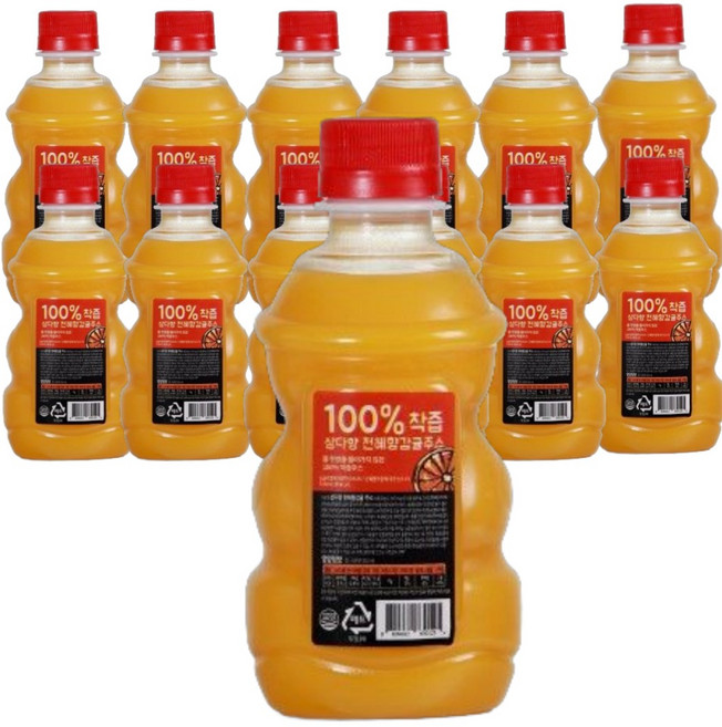 제주 삼다향 100% 착즙주스 천혜향 감귤주스, 12개, 320ml