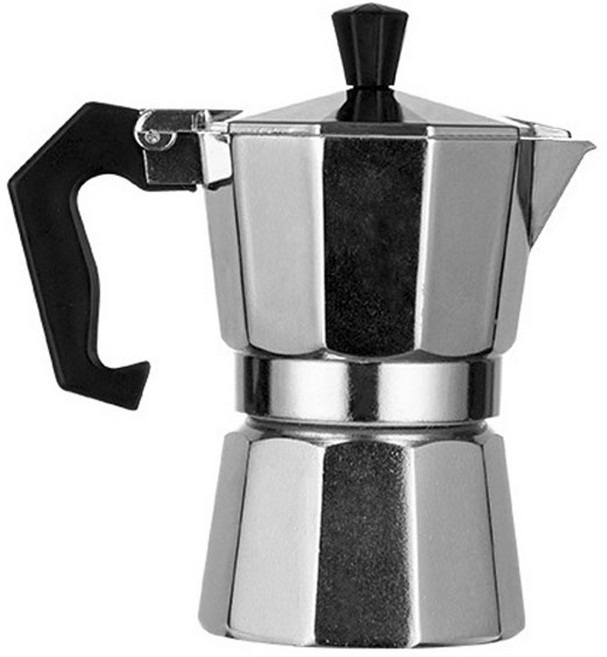 Yimajia 이탈리안 커피 모카포트 150ml 3인용, 1개, 알루미늄