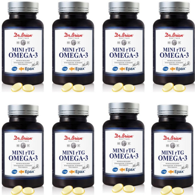미니 rTG 알티지 오메가3 130캡슐 8박스 건강기능식품 비타민D 비타민E, 130정