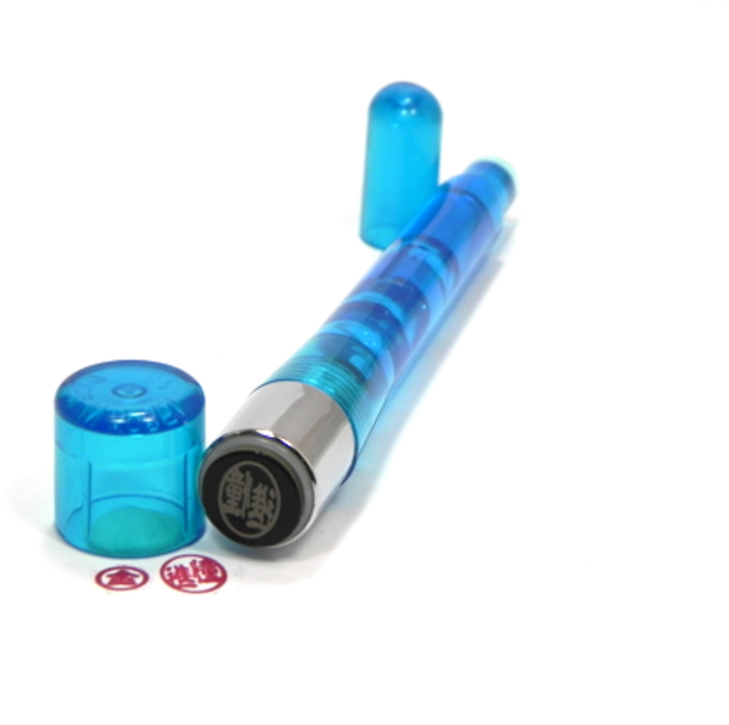 도장 만년도장 선인당 2700, 38.스프링 파랑양면, 1개