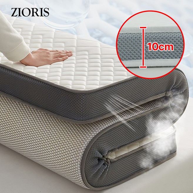 지오리스 꿀딥슬립 푹신한 접이식 바닥 및 침대용 25D 라텍스 메모리폼 매트리스