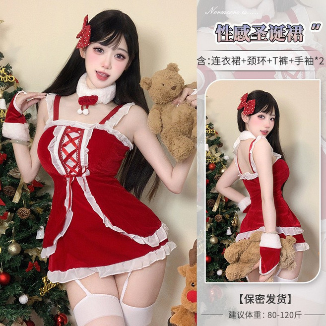 聖誕萌萌小天使 小碼日系聖誕服 聖誕裝lolita聖誕版 聖誕公主裙 聖誕cosplay服