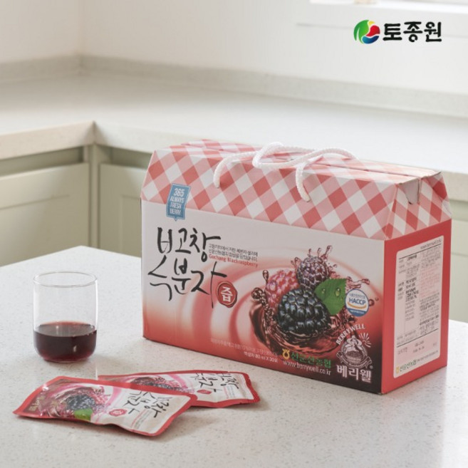 토종원 베리웰 토종복분자즙 80ml x 30포 고창 선운산농협