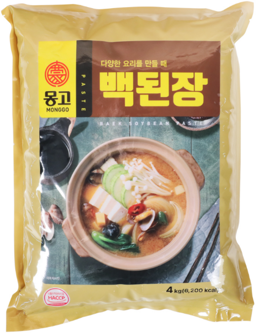몽고식품 백된장, 4kg, 16개