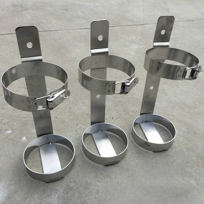 소화기걸이 거치대 벽걸이 배치 베이스 브라켓 고정 보관 벽고정 홀더, 4. 4kg 스텐 건조 분말 소화기 랙