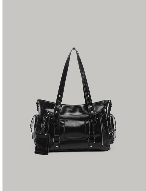 모던 레더 스트랩 토트백