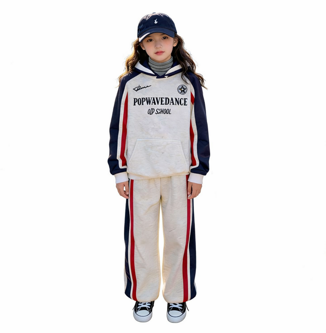 봄신상 여아 주니어 후드티 상하세트 8081