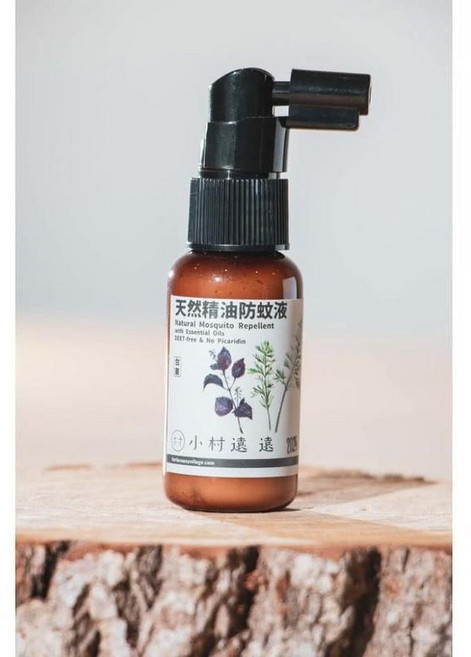 小村遠遠 天然精油防蚊液 驅蚊 小黑蚊 100%植物來源, 1個, 40ml-有效 2027.3.7