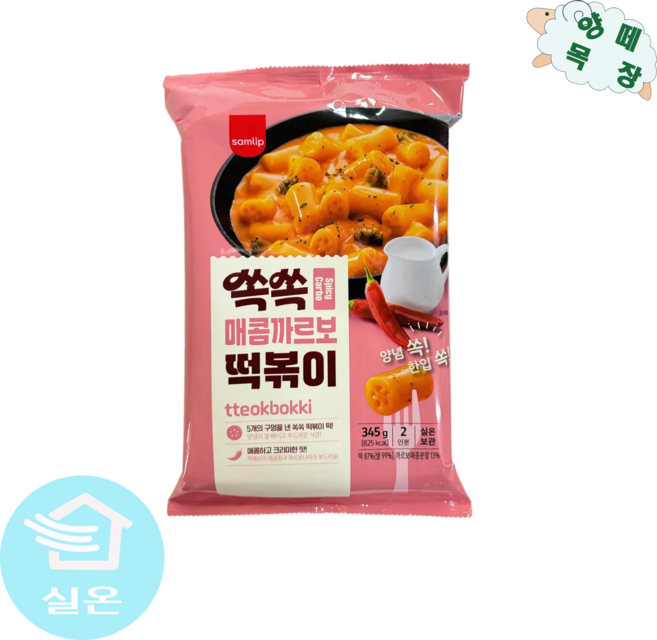 [삼립] 매콤까르보 떡볶이 345g, 10개