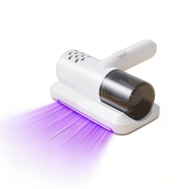 가정용 무선 이불 침구청소기 UV자외선 진드기 제거, 흰색, pz-121