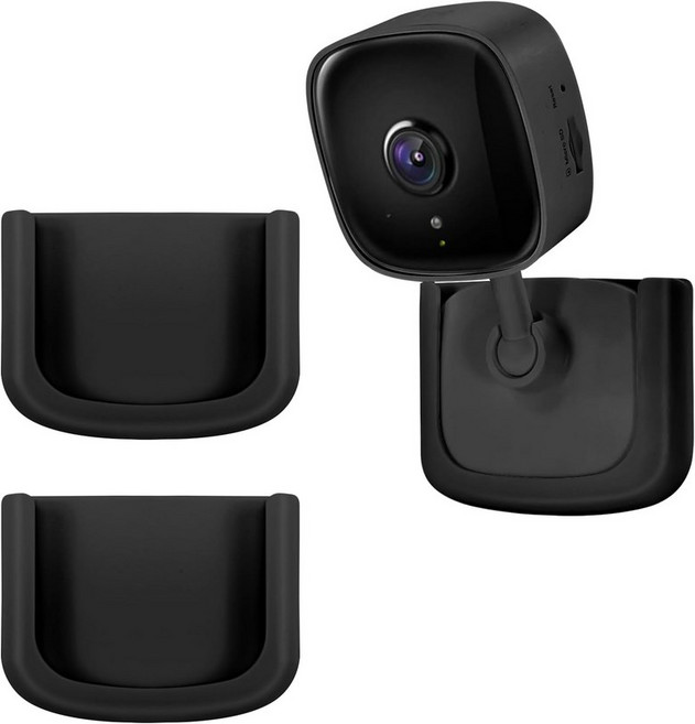 2팩 노 드릴 타포 카메라 마운트 강력한 접착 내구성 벽 스탠드 장착 C100 C101 C110 C111 간편한 설치 창 브래킷 TP 링크 블랙 Black, 4개, MgSUSTPLIKC100WalMmt06Blk2P00