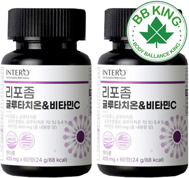 인테로 리포좀 글루타치온 비타민C 24g, 60정, 2개