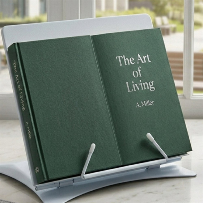 투유샵 각도조절 독서대 소 책받침대, 브라운