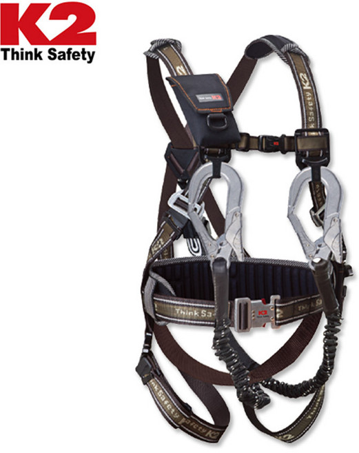 K2 세이프티 안전벨트 KB-9201 Y줄 전체식Brown, 브라운, 1개