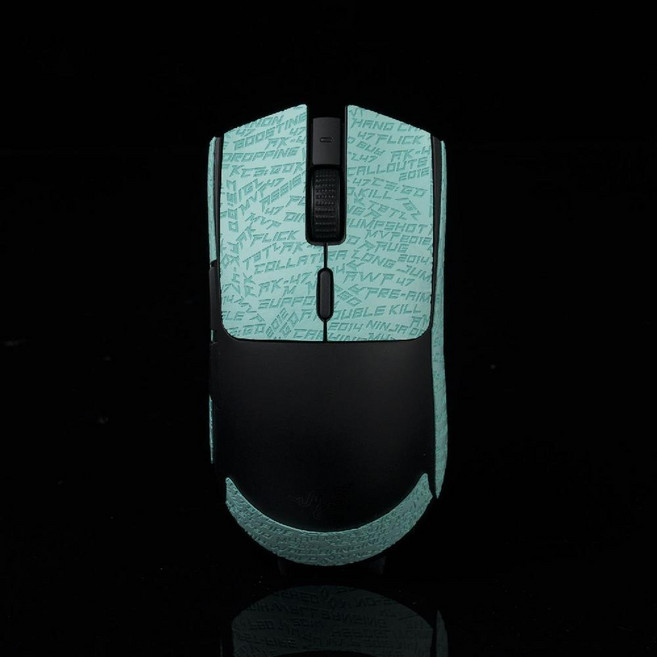 TBTL 레이저 바이퍼 V3 하이퍼스피드 마우스 그립 테이프 모음, CS 티파니블루