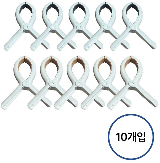 지니밸리 초대형 이불 방풍 빨래집게, 10개, 혼합색상