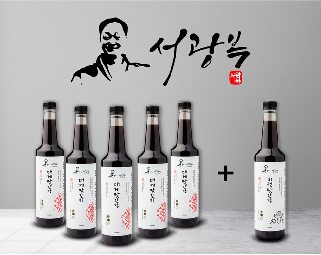 서광복 맛간장 6종세트(대게맛5병+버섯맛1병), 1박스, 500ml