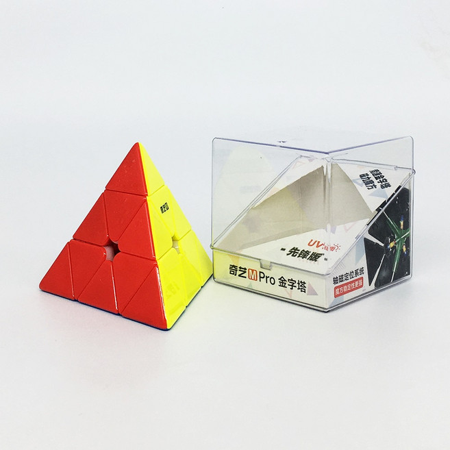 치이 피라밍크스 큐브 파이어니어 QiYi M Pro Pyraminx Pioneer UV코팅 자석큐브 선수용 큐브/20개이상 구매시 마론 8색펜 1개 증정, 혼합색상