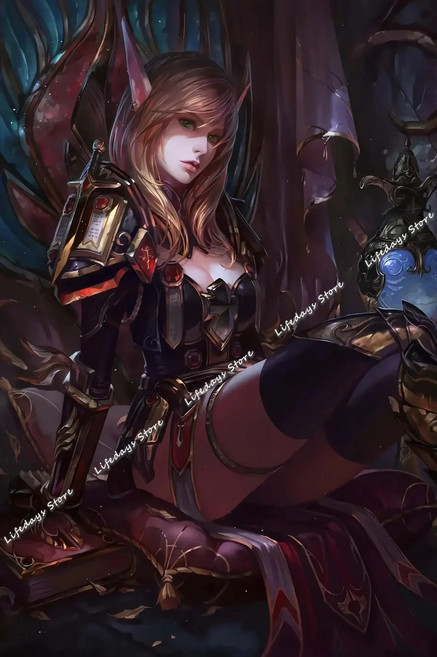 월드 워크래프트 리치 킹 게임 포스터 캔버스 회화 벽 아트 그림 게이머 룸 침실 홈 장식, A. 20x30cm No Framed, 5. 29