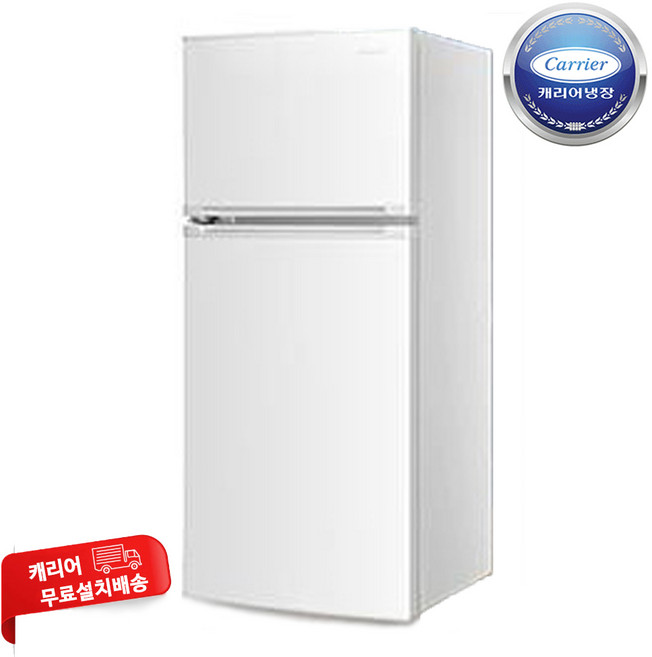 캐리어 클라윈드 슬림형 122L 2도어 냉장고 방문설치, KRFT-122ABPWW