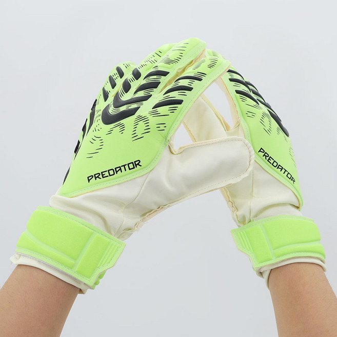 아디다스 성인 골키퍼 손목 조절 글러브 축구 장갑 GK 키퍼 라텍스 글로브 훈련용 조기축구, 1세트, 화이트