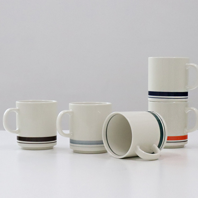 코지테이블 일본 카네수즈 데일리 일자머그 350ml, 빈티지카키, 1개