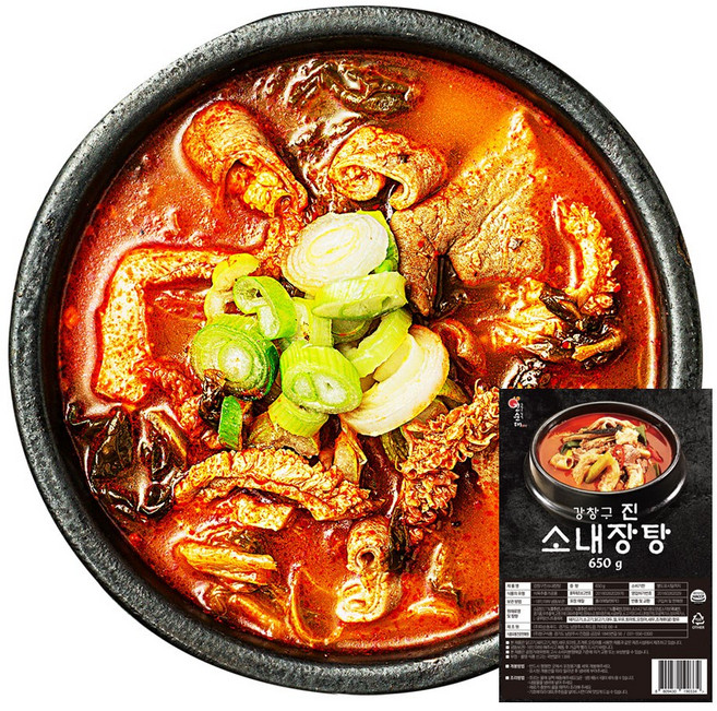 [강창구] 진순대 진 소내장탕, 650g, 1개