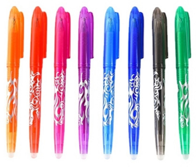 B031 탐나요 지워지는 열펜 초크 아이롱 볼펜 8컬러 초자고 초크펜, 열펜그린, 1개