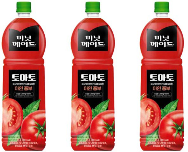 코카콜라 미닛메이드 토마토, 1.5L, 3개