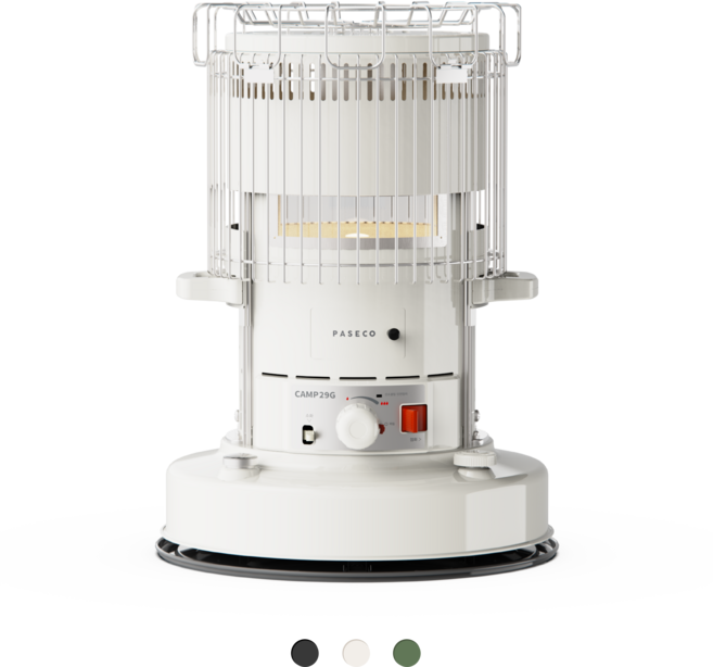 파세코 캠핑난로 CAMP-29G (아이보리 알파인그린 매트블랙) 가방포함, 아이보리, CAMP-29