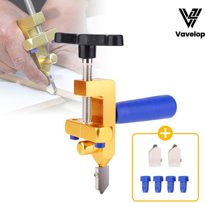 바벨롭 타일 절단기 커팅기 커터 커터기 유리칼 타일칼 2in1, 1개