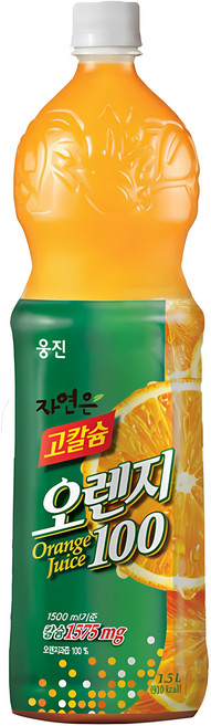 자연은 고칼슘 오렌지 페트 1.5L, 12개