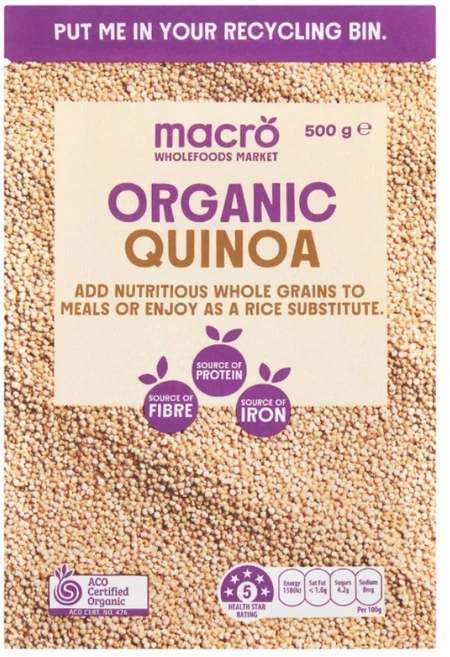 호주 매크로 유기농 퀴노아 Macro Organic Quinoa, 1개, 500g - 쿠팡