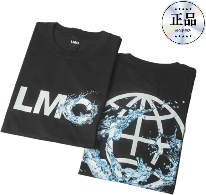 LMC 워터 빅로고 남녀공용 반팔 티셔츠 DK7501-KSW